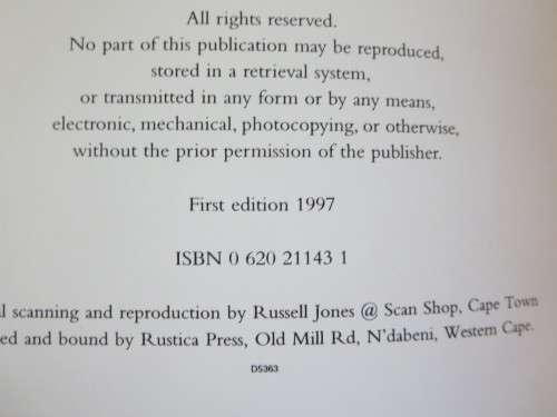 OUR THREATENED HERITAGE  by André Pretorius  (SIGNED)