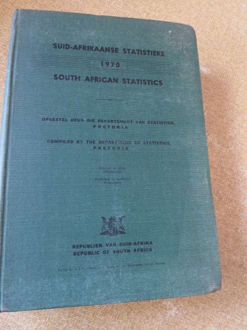 SUID-AFRIKAANSE STATISTIEKE  1970  SOUTH AFRICAN STATISTICS