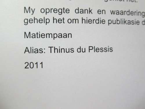 GOLJUITER SE SNERTSTORIES  deur Thinus du Plessis  (Onthoukronieke)