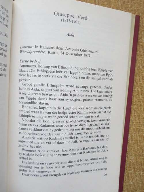 OPERAVERHALE  deur Erika Nöthling