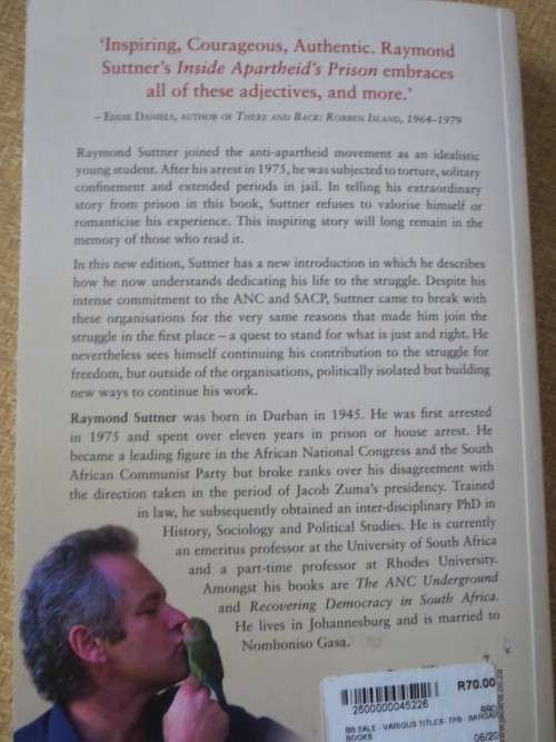 INSIDE APARTHEID`S PRISON  by Raymond Suttner
