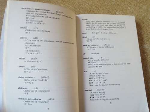 DICTIONARY OF QUANTITIES AND UNITS  by J. V. Drazil