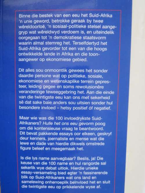 HULLE HET ONS EEU GEVORM  Die invloedrykste Suid-Afrikaners van die 20ste eeu