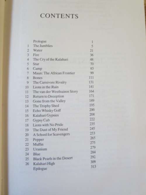 CRY OF THE KALAHARI  by Mark and Delia Owens
