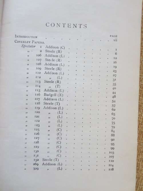 THE COVERLEY PAPERS  FOM THE `SPECTATOR`  by O. M. Myers