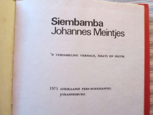 SIEMBAMBA  deur Johannes Meintjes