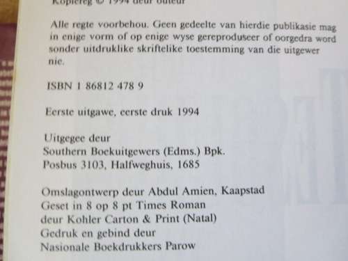 GROOT TESOURUS VAN AFRIKAANS  deur L. G. de Stadler  Medewerker: Amanda de Stadler