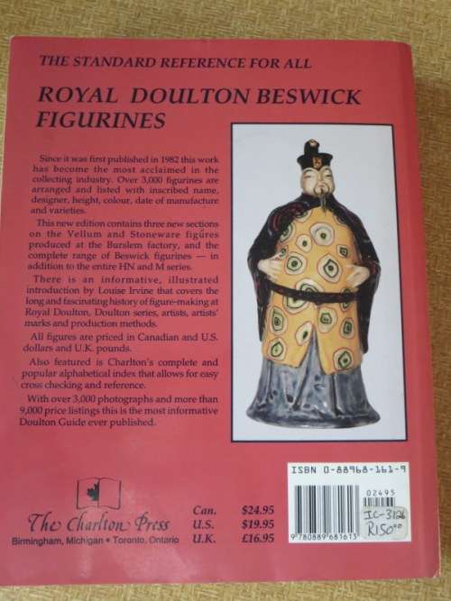 CHARLTON STANDARD CATALOGUE OF ROYAL DOULTON BESWICK FIGURINES  by Jean Dale  Fift Edition