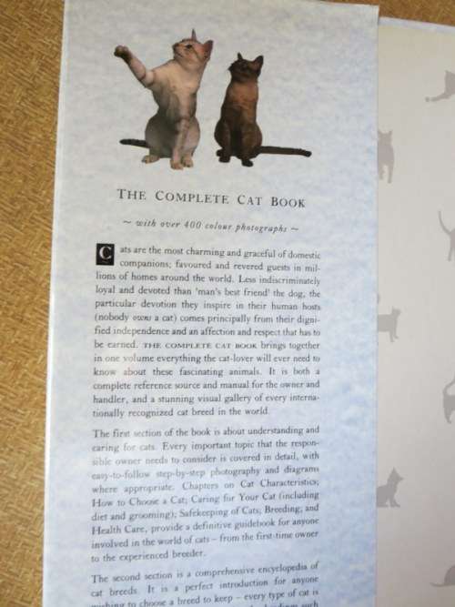 THE COMPLETE CAT BOOK  by Paddy Cutts (Encyclopedia of cats, cat breeds and cat care