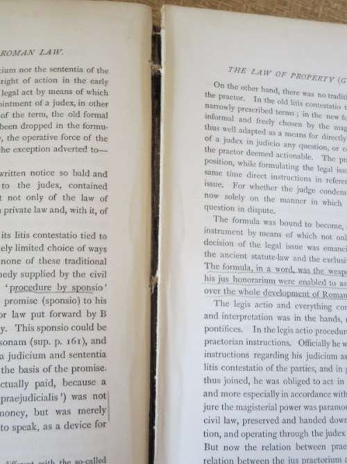 THE INSTITUTES OF ROMAN LAW  by Rudolph Sohm  1892