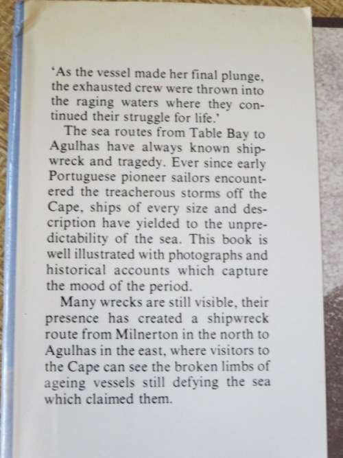 SHIPWRECKS OF THE WESTERN CAPE  by Brian Wexham