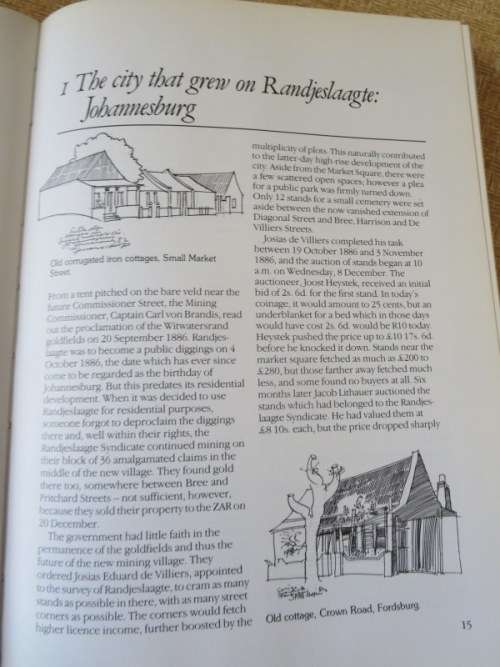 EARLY JOHANNESBURG Its Buildings and its People  by Hannes Meiring