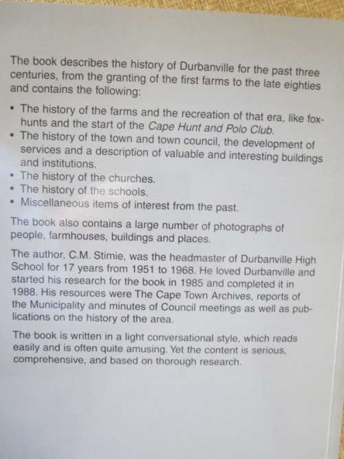 DURBANVILLE:  300 YEARS OF GRACIOUS LIVING  by C. M. Stimie