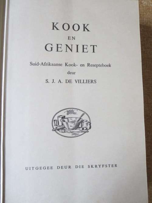 KOOK  EN  GENIET  deur S. J. A. de Villiers