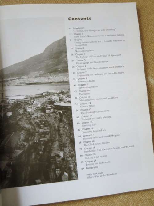 THE MAKING OF CAPE TOWN`S VICTORIA and ALFRED WATERFRONT  by Rory Birkby