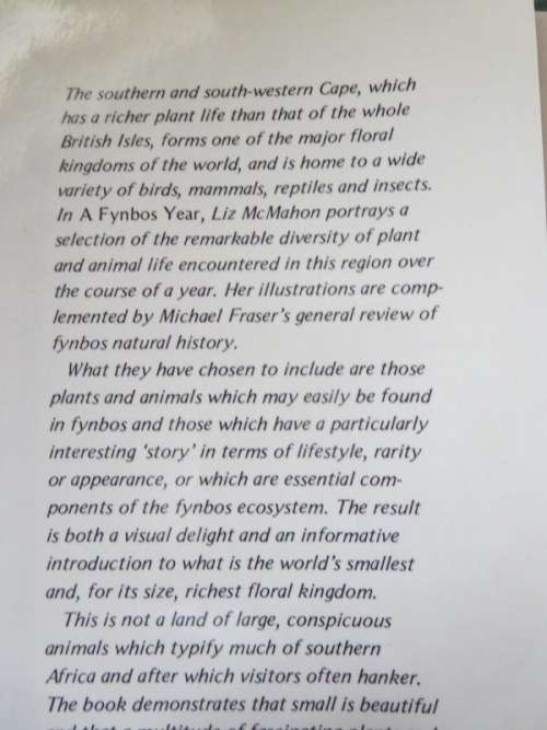 A FYNBOS YEAR  Text: Michael Fraser  Illustrations: Liz McMahon
