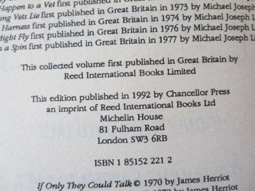 THE JAMES HERRIOT COLLECTION  (Six books in this volume)
