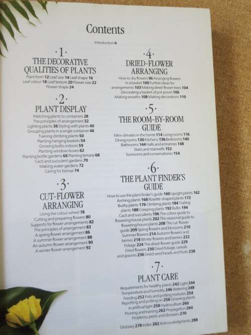 THE INDOOR GARDEN BOOK  by John Brookes  (Creative use of plants and flowers in the home)