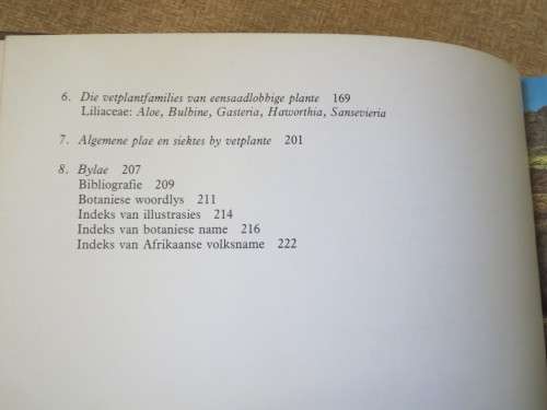 VETPLANTE VAN SUIDELIKE AFRIKA  deur B. P. Barkhuizen