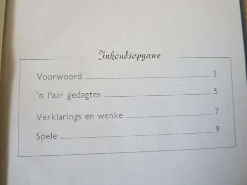 NUWE SPELE:  TWEEDE AMPTELIKE VOLKSPELEHANDLEIDING