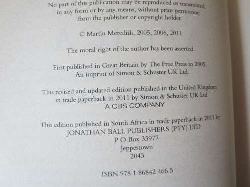 THE STATE OF AFRICA   History of the continent since independence  by Martin Meredith