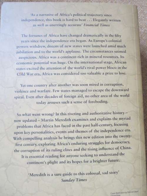 THE STATE OF AFRICA   History of the continent since independence  by Martin Meredith