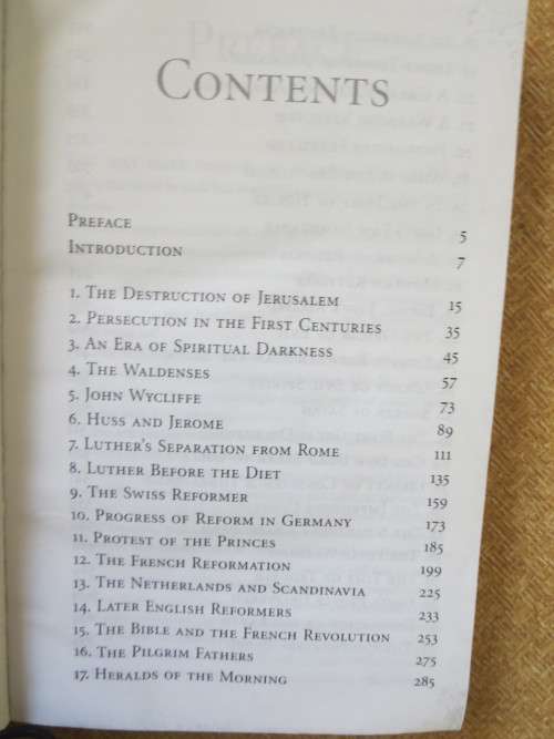 THE GREAT CONTROVERSY  Epic story of the battle between Christ and Satan  by Ellen White