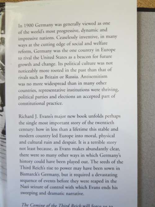 THE COMING OF THE THIRD REICH  by Richard J. Evans