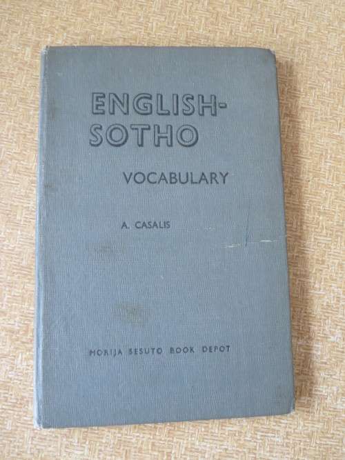 ENGLISH - SOTHO VOCABULARY  by A. Casalis