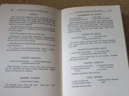 THE HAY SYSTEM COOKERY BOOK  by Doris M. L. Grant