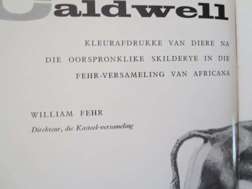 CALDWELL SE DIERE Uitgegee deur Art Reproductions