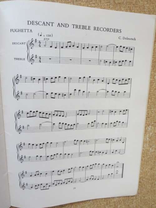 THE SCHOOL RECORDER BOOK  PART THREE  by Carl F. Dolmetsch