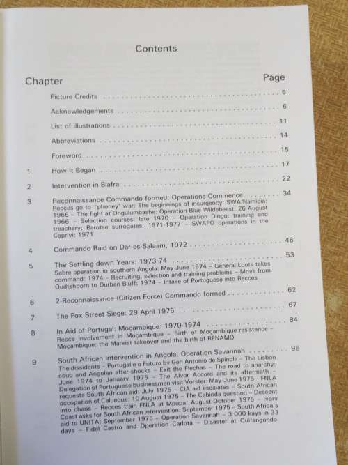 THE SILENT WAR  South African Recce Operations 1969-1994  by Peter Stiff