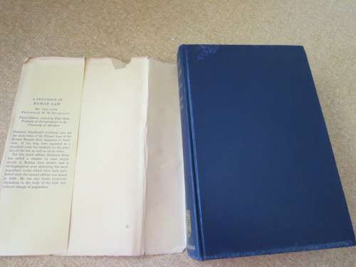 A TEXT-BOOK OF ROMAN LAW FROM AUGUSTUS TO JUSTINIAN  by W.W. Buckland