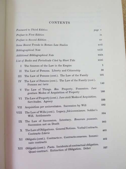 A TEXT-BOOK OF ROMAN LAW FROM AUGUSTUS TO JUSTINIAN  by W.W. Buckland