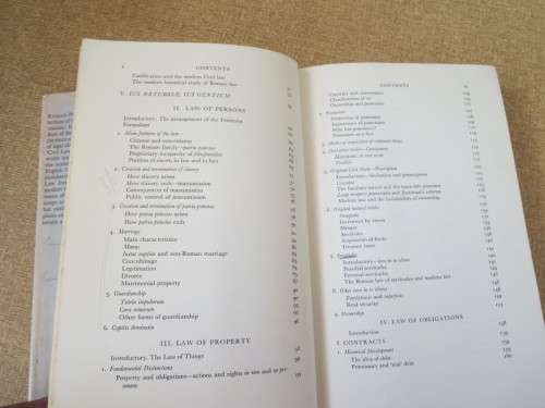 AN INTRODUCTION TO ROMAN LAW  by Barry Nicholas  (Clarendon Law Series)