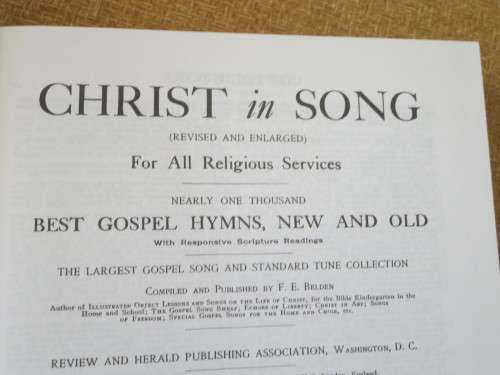 CHRIST IN SONG  Best gospel hymns, new and old for all Religious Services