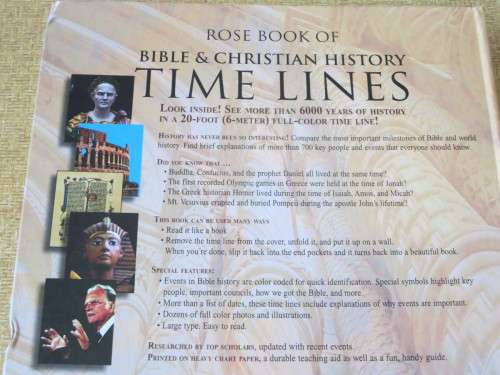 ROSE BOOK OF BIBLE & CHRISTIAN HISTORY TIME LINES (More than 6000 years at a glance)