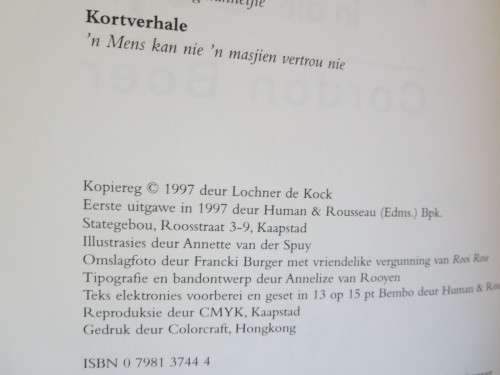 KOK IN DIE SOP  deur Lochner de Kock (Kosstorieboek met uitsoekresepte)