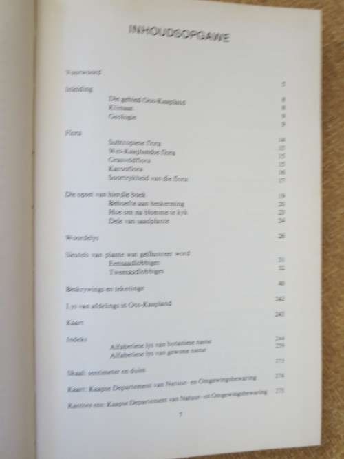VELDBLOMME VAN OOS-KAAPLAND  deur Eily Gledhill