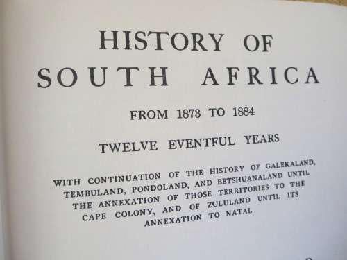 HISTORY OF SOUTH AFRICA  by George McCall Theal LTT.D., LL.D