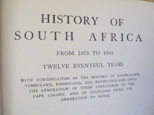 HISTORY OF SOUTH AFRICA  by George McCall Theal LTT.D., LL.D