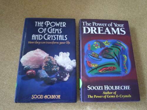 2 X SOOZI HOLBECHE: The Power of Gems and Crystals & The Power of Your Dreams  (SIGNED)