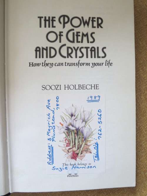 2 X SOOZI HOLBECHE: The Power of Gems and Crystals & The Power of Your Dreams  (SIGNED)