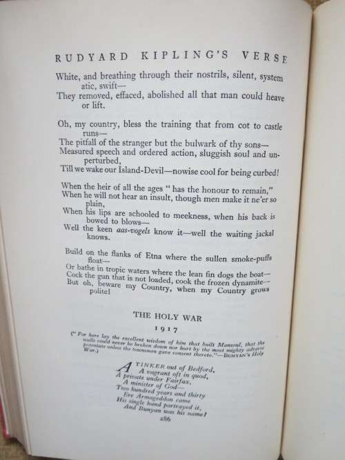 RUDYARD KIPLING`S VERSE  INCLUSIVE EDITION  1885 - 1935