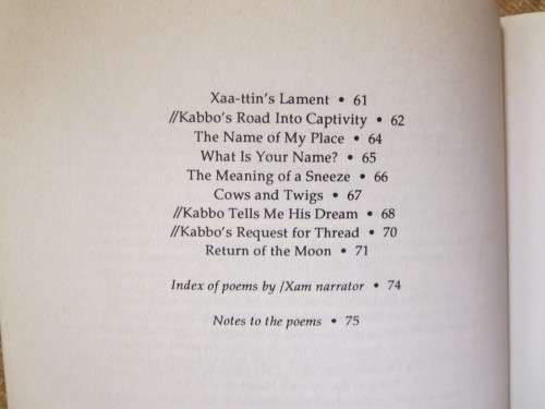 THE RETURN OF THE MOON  by Stephen Watson  Verses from the /Xam