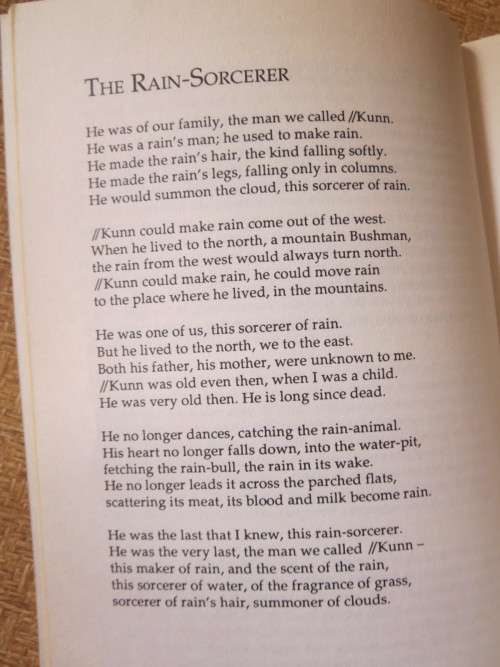 THE RETURN OF THE MOON  by Stephen Watson  Verses from the /Xam