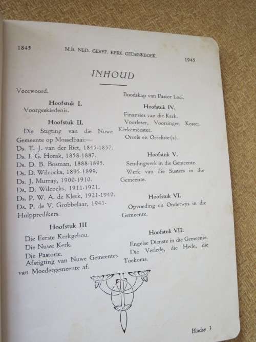 EEUFEES-GEDENKBOEK: N.G. GEMEENTE MOSSELBAAI  1845 - 1945  deur G. F. Steyn