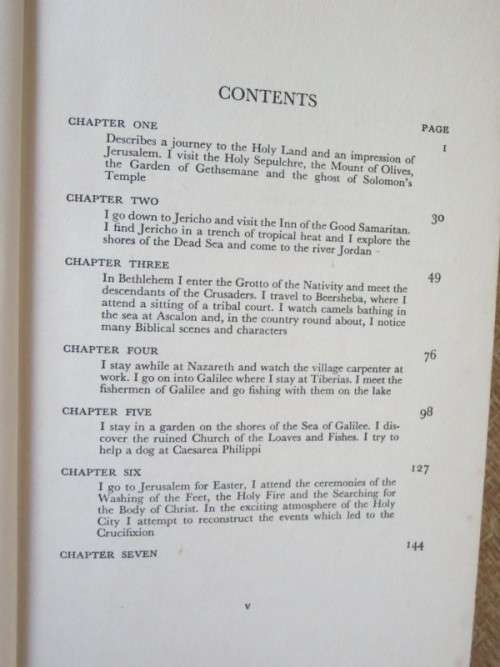 IN THE STEPS OF JESUS  by H. V. Morton
