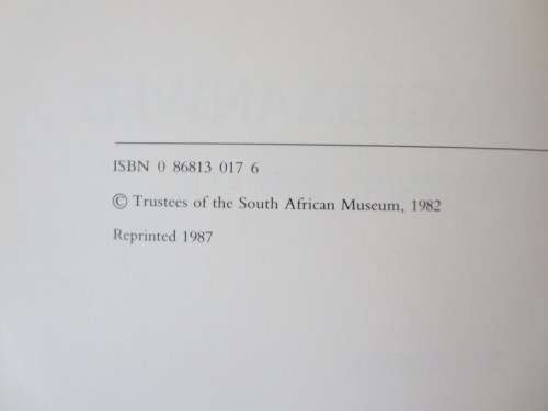 LANGEBAANWEG  A Record Of Past Life  by Q. B. Hendey  (Fossil Site)